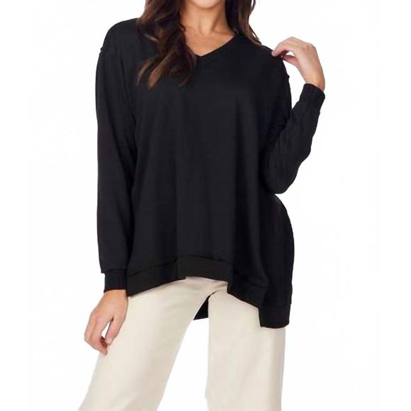 Mud Pie Tops - NEW MUDPIE willie long sleeve tee in black